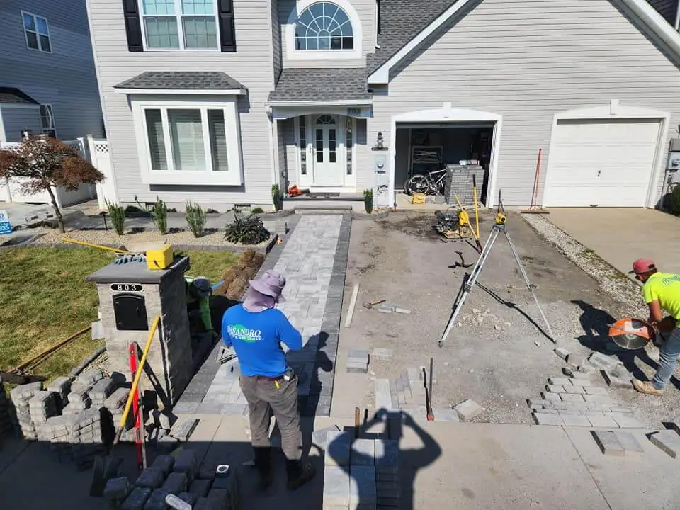 Crew-working-on-driveway