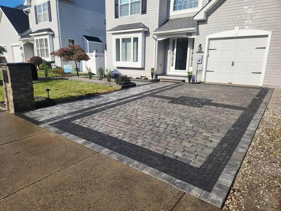 Completed driveway renovation